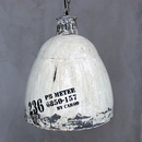 Groe Vintage Industrielampe Retro Creme - Wei