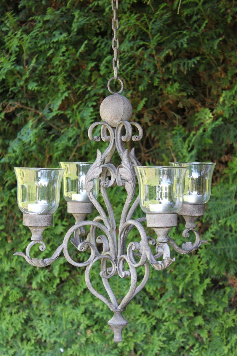 Kerzen Kronleuchter Hängen antik Vintage Landhaus shabby