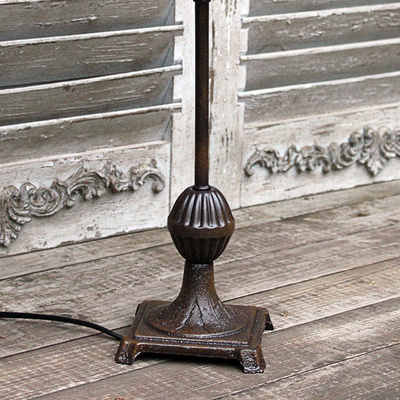 Vintage Tischlampe Landhaus Metall Antik-Stil